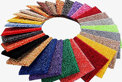 Mousse d'aluminium colorée à trou traversant