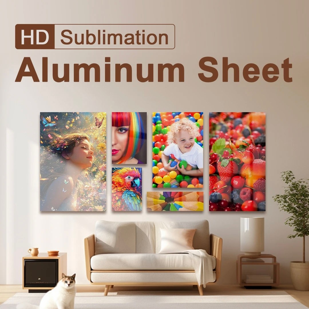 Feuille d'aluminium sublimation blanche Panneau en aluminium sublimation haute brillance Aluminium sublimation brossé