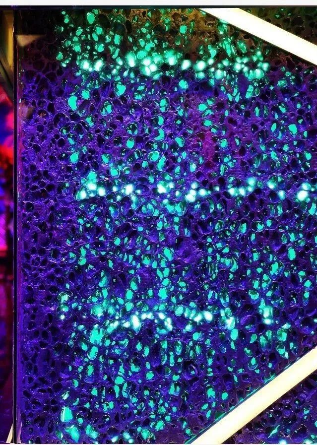 Translucent aluminum foam for construction