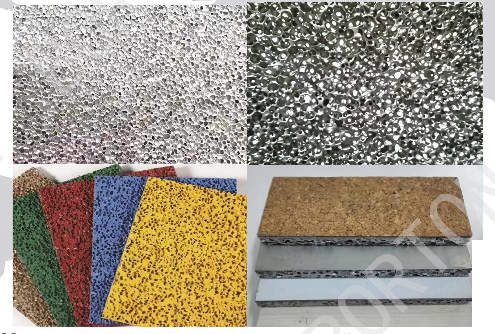 Feuille d'aluminium expansée à cellules fermées de 5 mm