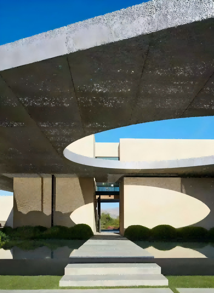 Applicazione della schiuma di alluminio traslucida in un progetto di soffitto per villa in Medio Oriente
