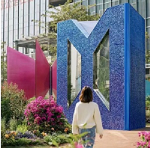 Mousse d'aluminium colorée à trou traversant