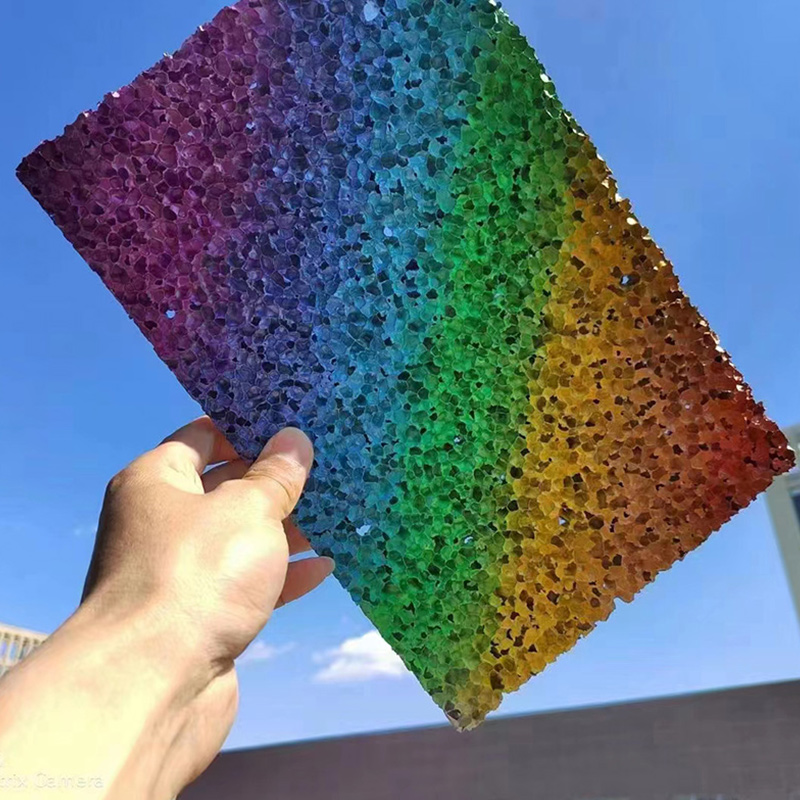 10mm Through Hole Stock Foamed Aluminium Sheet